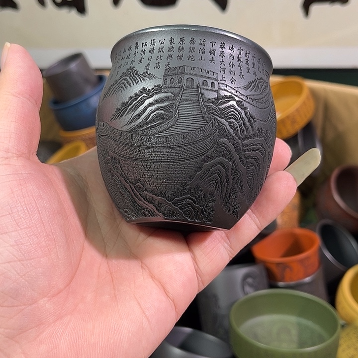 茶杯紫砂全手工紫砂主人杯