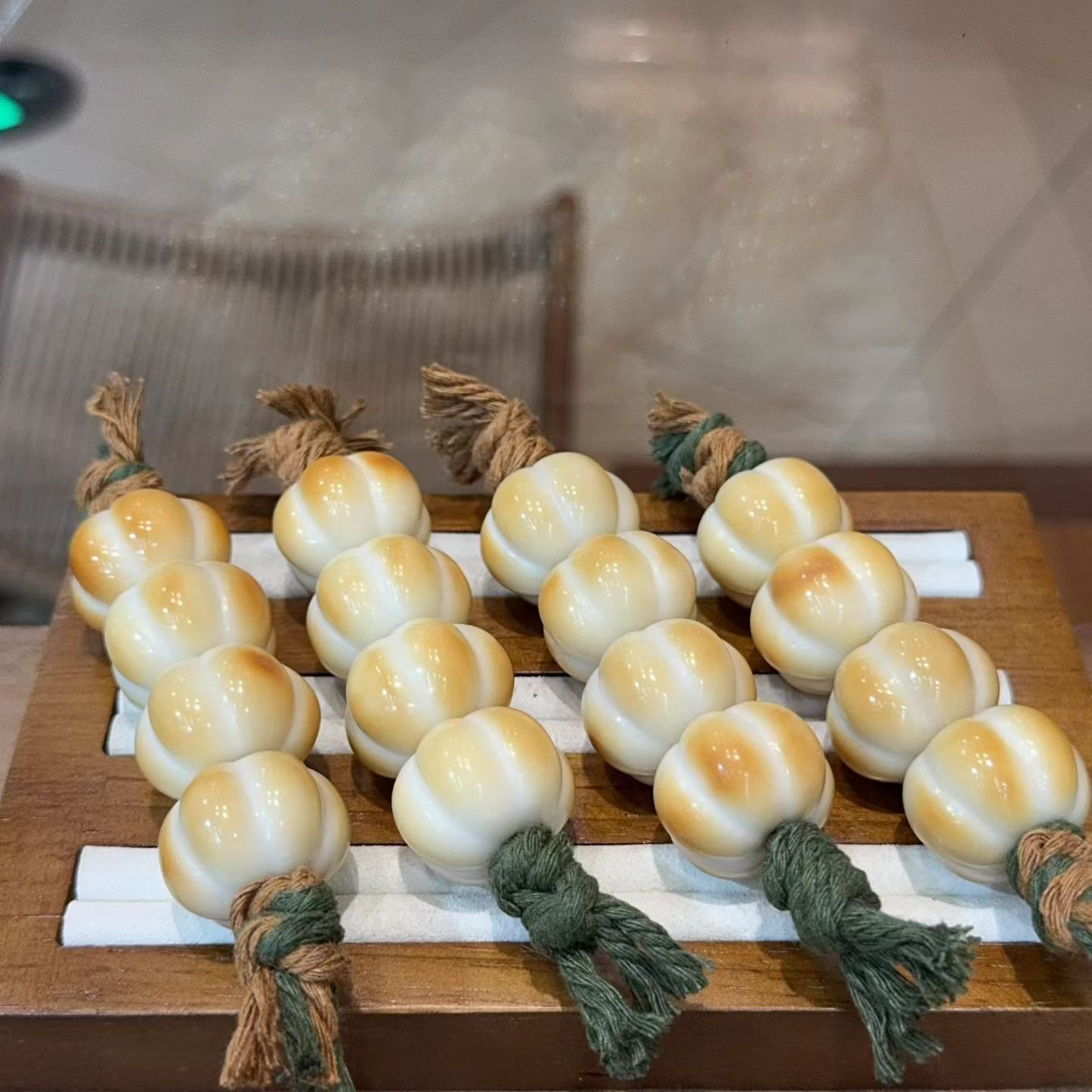 象牙果南瓜糖葫芦手持文玩佛珠手串文玩配饰DIY配件手串配件