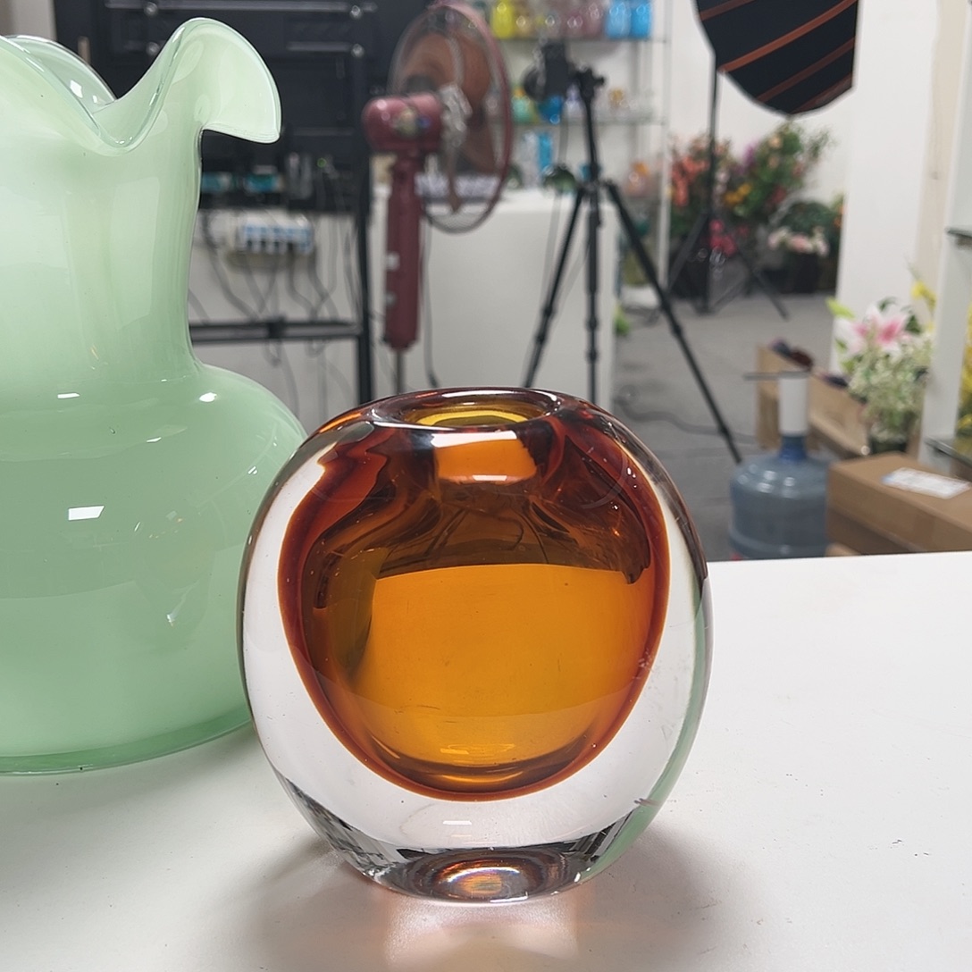 琉璃高14轻奢琉璃花器微瑕福利