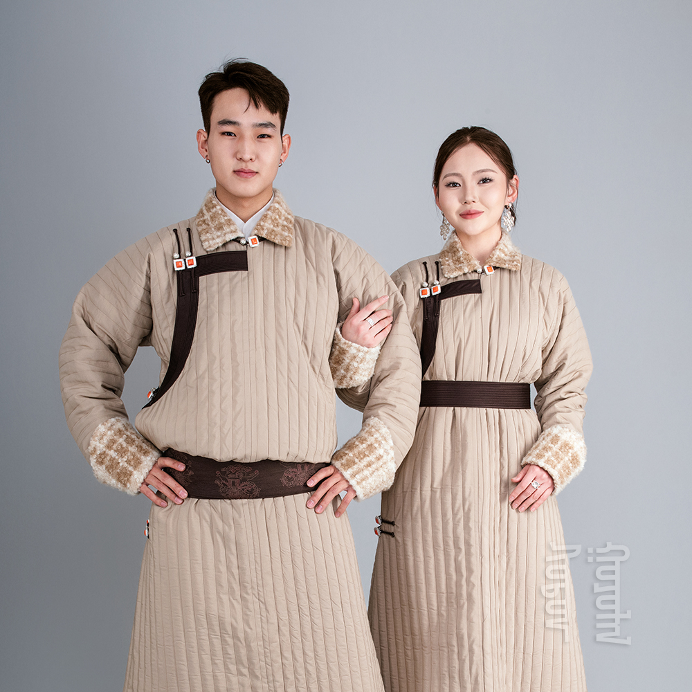 SodonGoyol 秋冬季  情侣款 经典棉蒙古袍