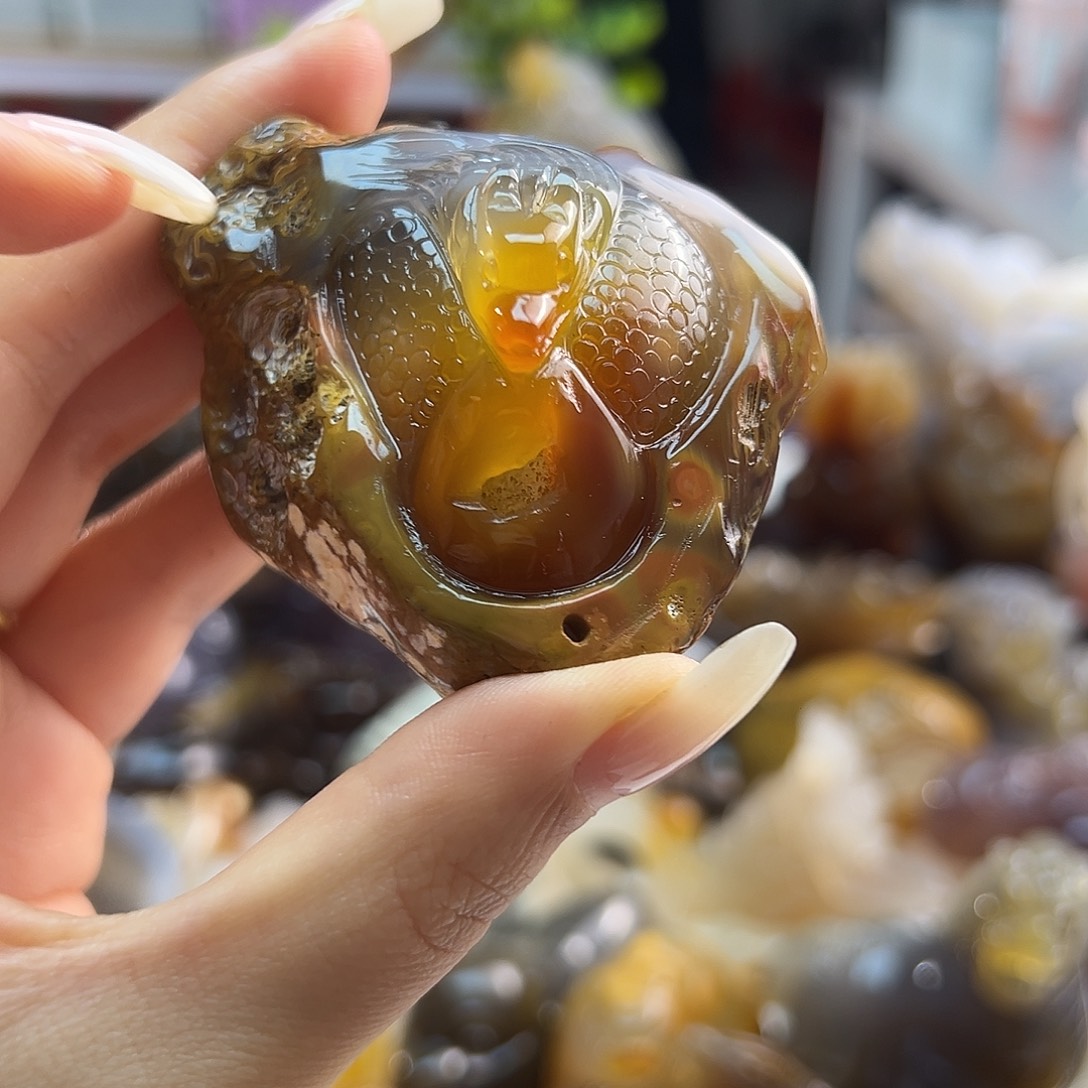 玛瑙/玉髓未镶嵌吊坠(不含链)