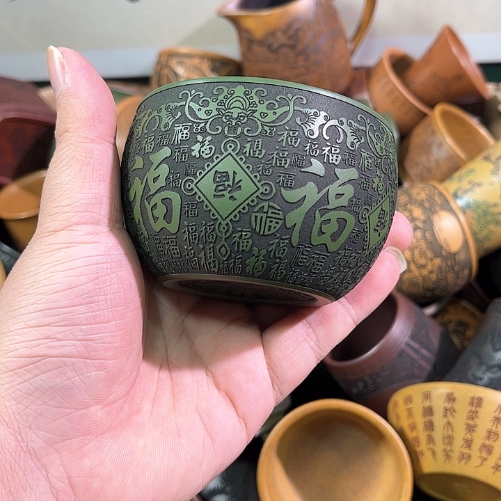 茶杯紫砂全手工紫砂主人杯