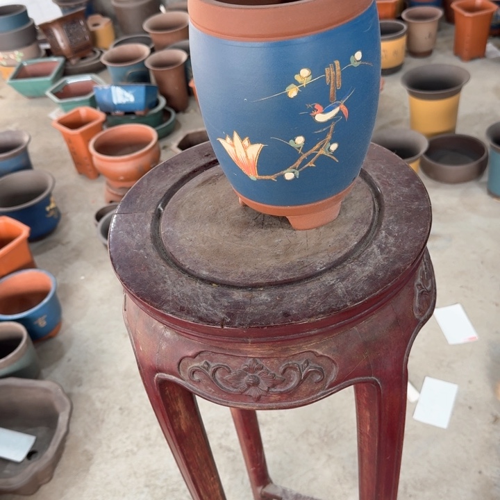 紫砂紫砂花盆15^23