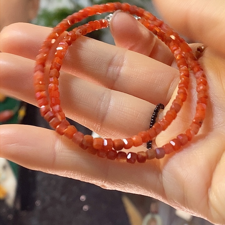 铁合金石英石手链项链