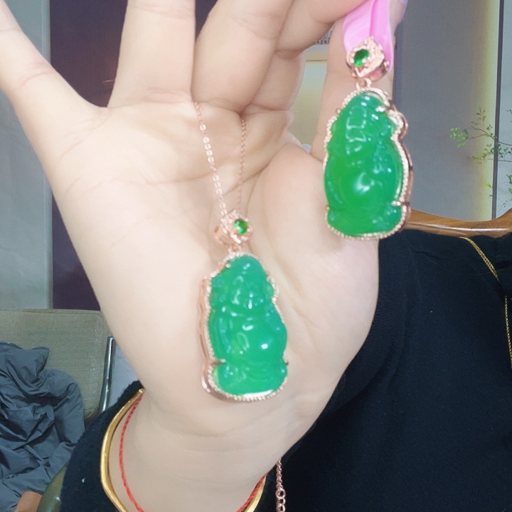 玛瑙/玉髓耳坠合金