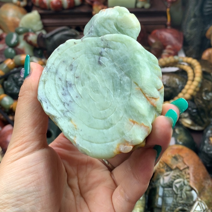 岫岩河磨玉（透闪石质玉）把件未镶嵌