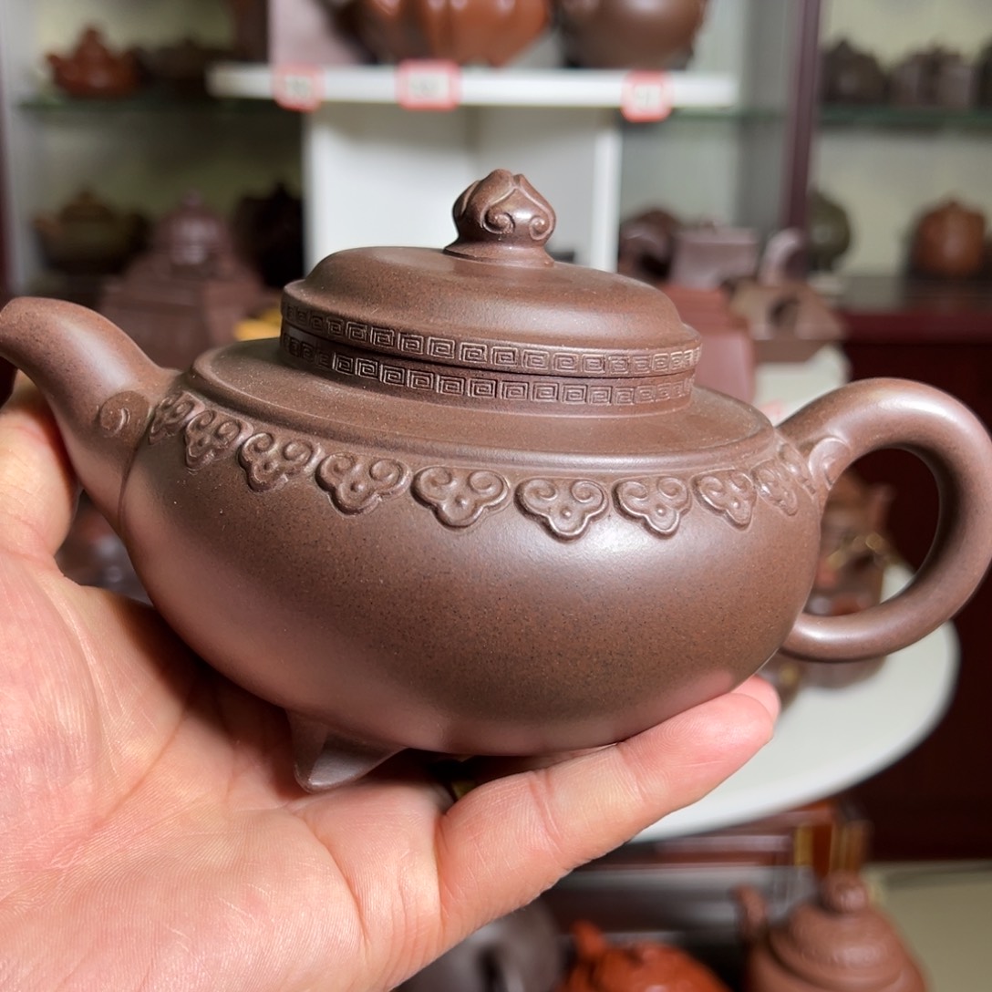 紫砂茶壶原矿云间如意
