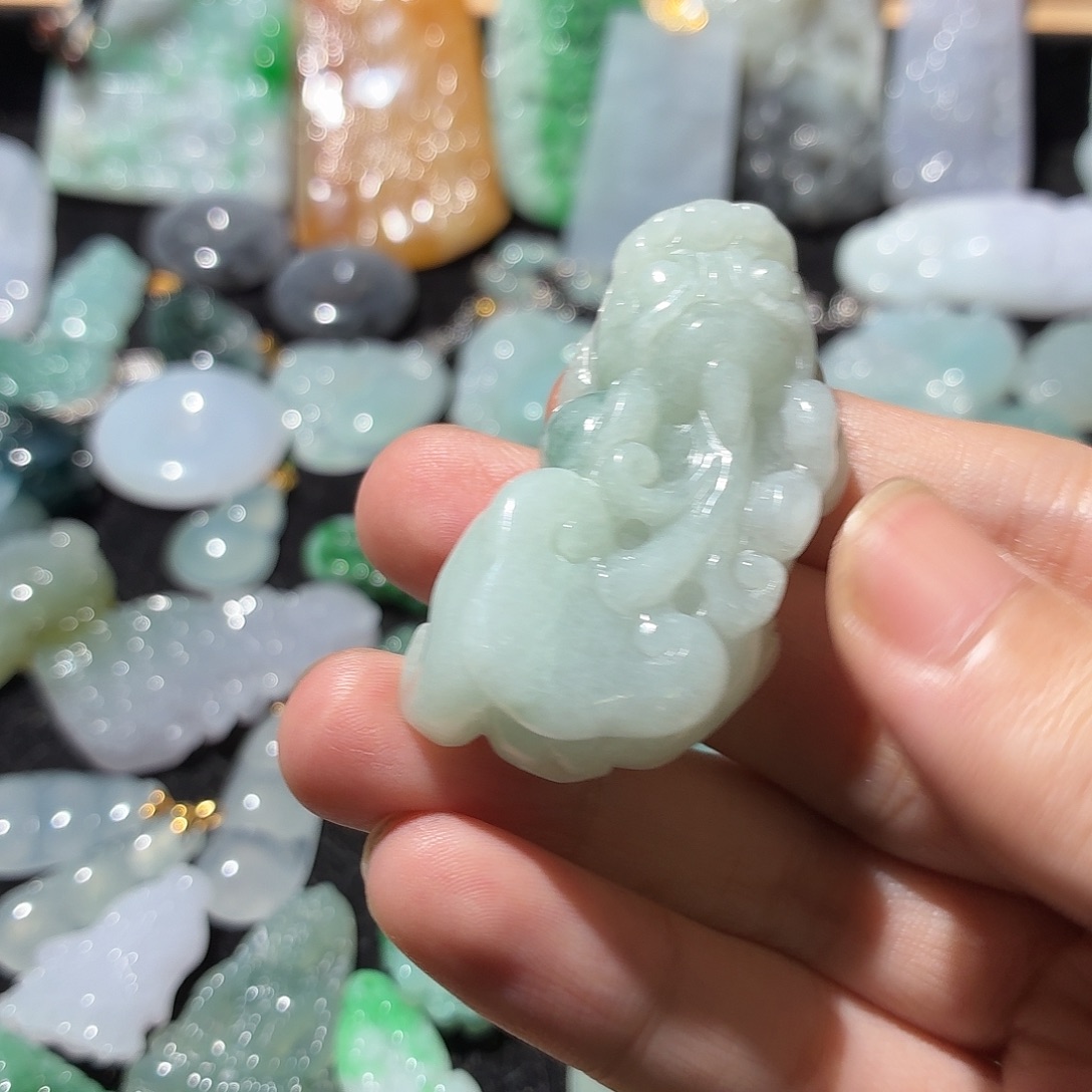 书***月翡翠未镶嵌吊坠(不含链)