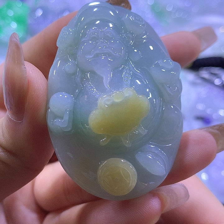翡翠未镶嵌颈饰天然翡翠A货吊坠