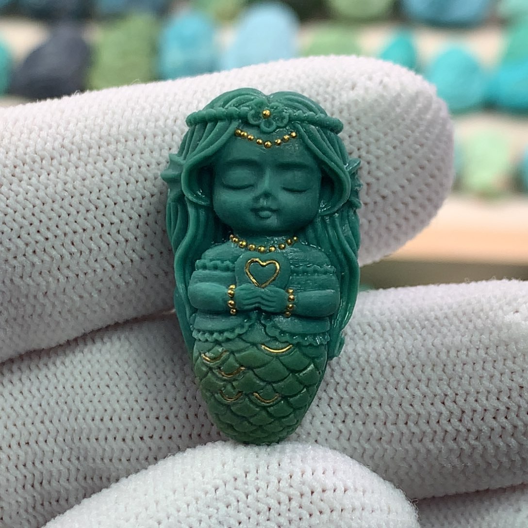 未镶嵌绿松石珠宝奇石