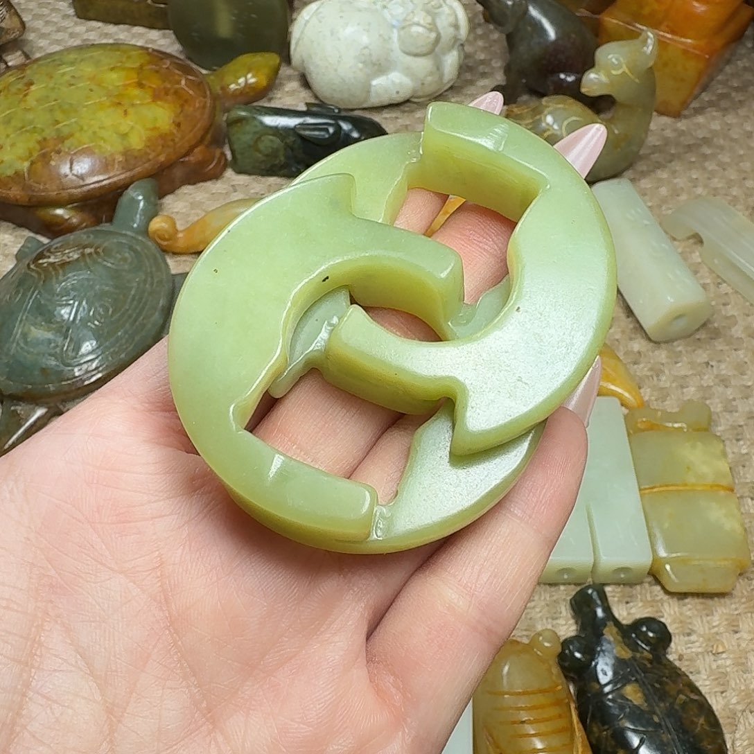 白玉菩提吊坠挂件
