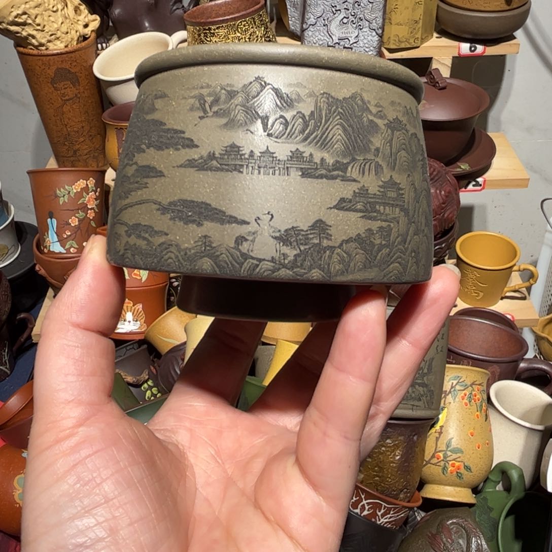 紫砂茶杯宜兴紫砂主人杯