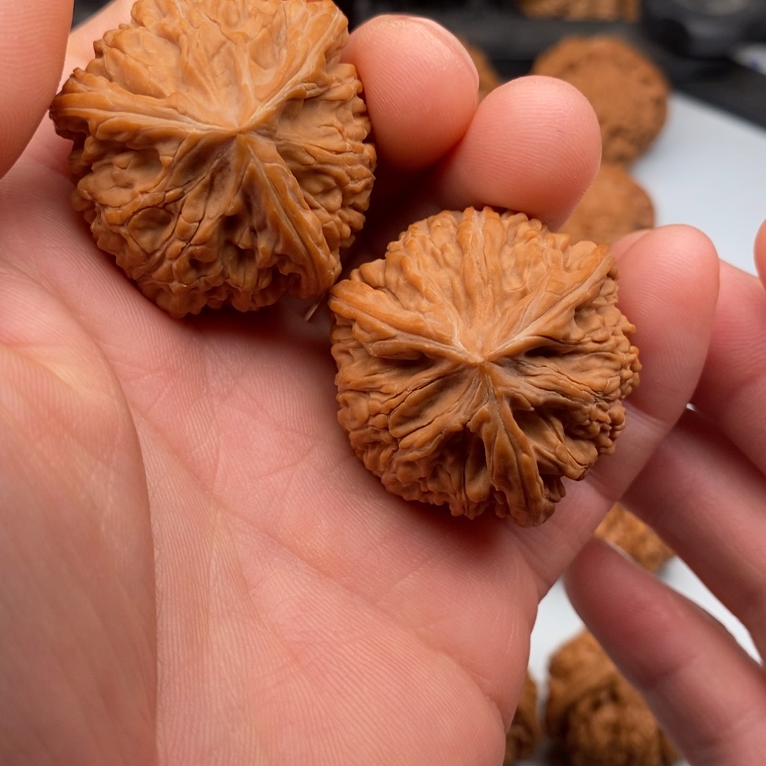 文玩核桃把件37三棱