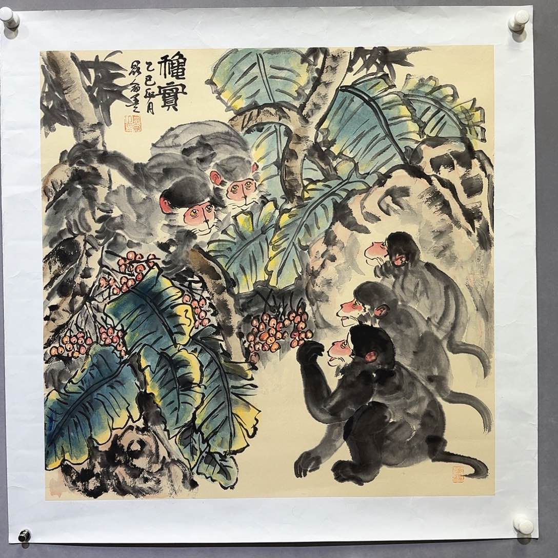 国画亲笔手绘放心去藏