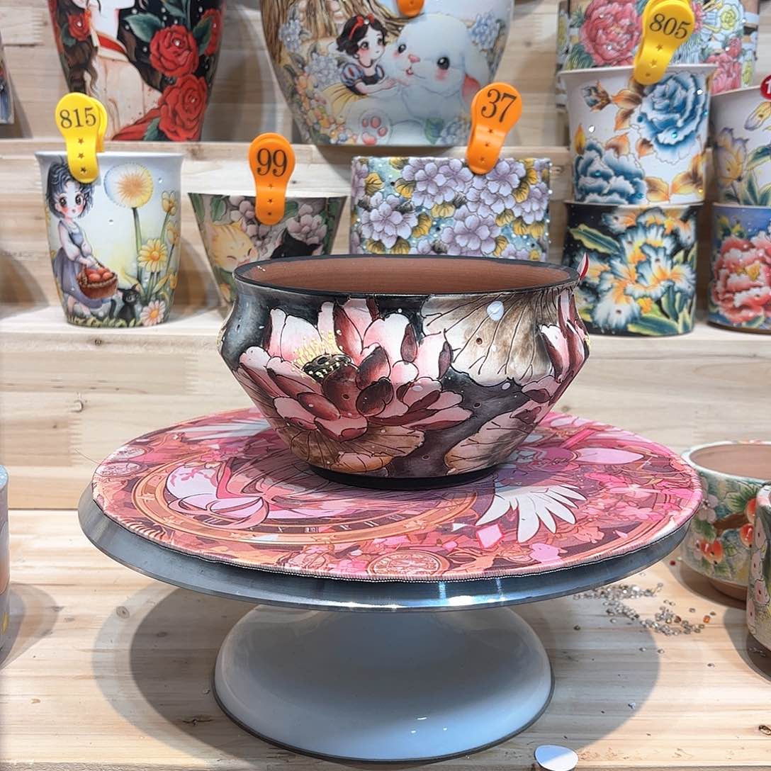 紫砂花盆手工花盆默认微瑕16/10