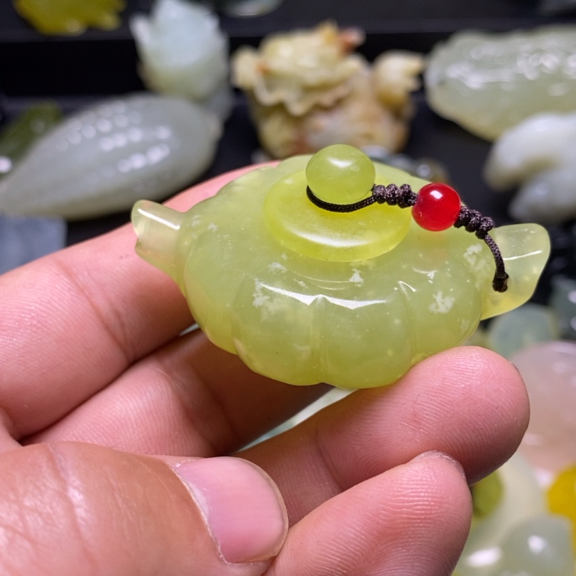 【闪购商品】蛇纹石玉颈饰未镶嵌用****8