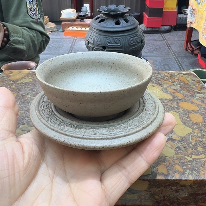 陶烧茶漏一个。。品茗之