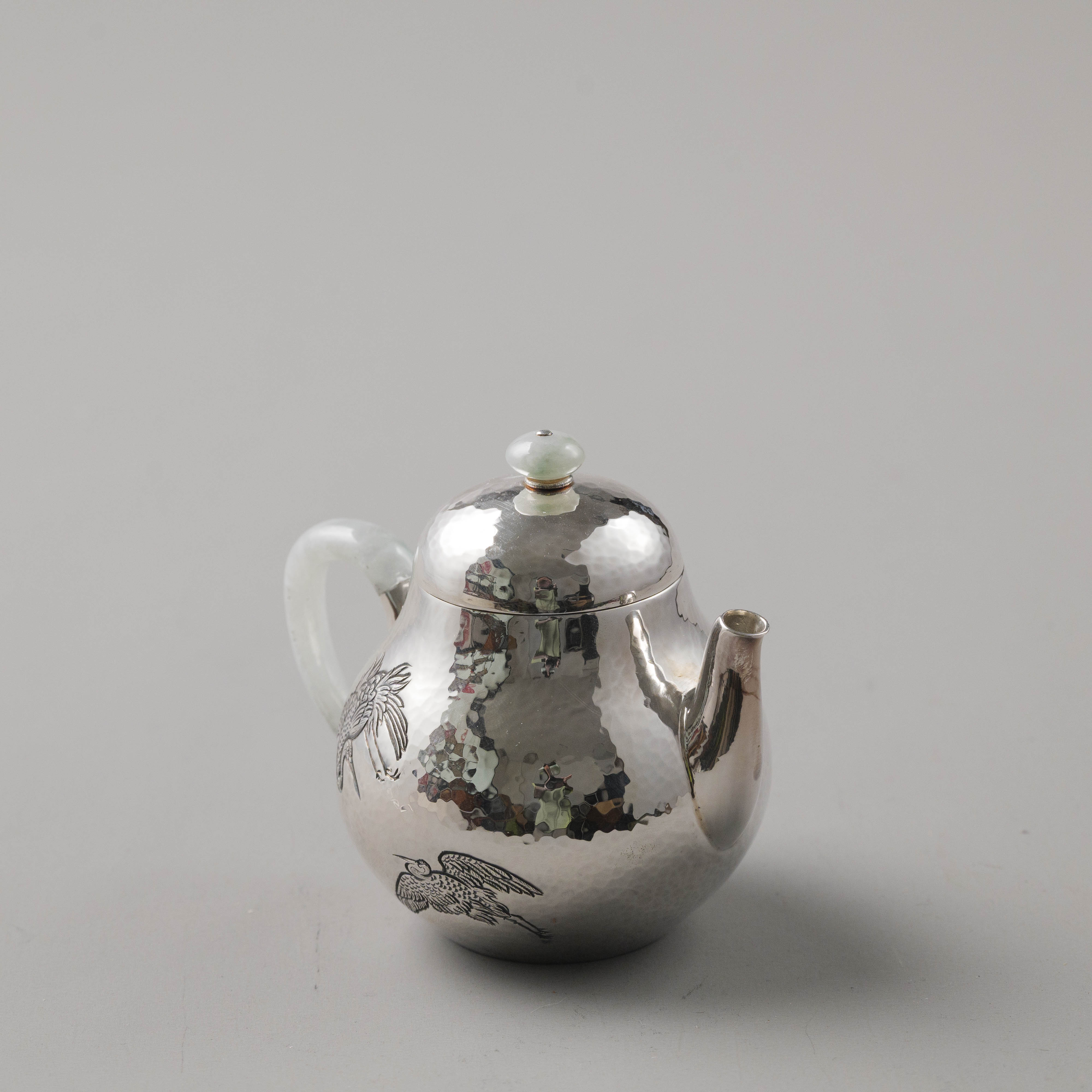 古悦悦翠系列 啼语小壶 纯手工錾刻家用经典小容量泡茶壶约90CC