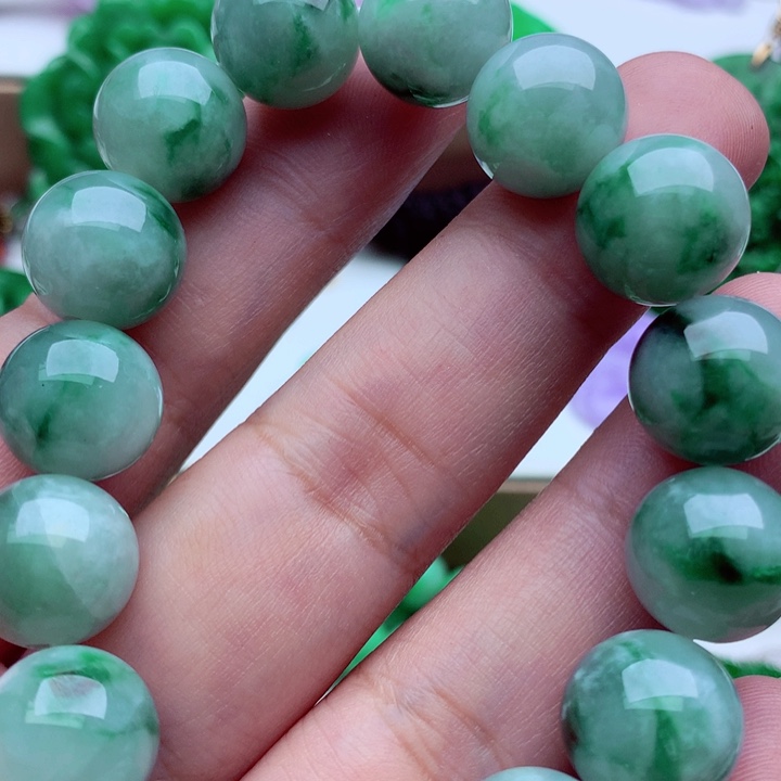 翡翠未镶嵌手链手串