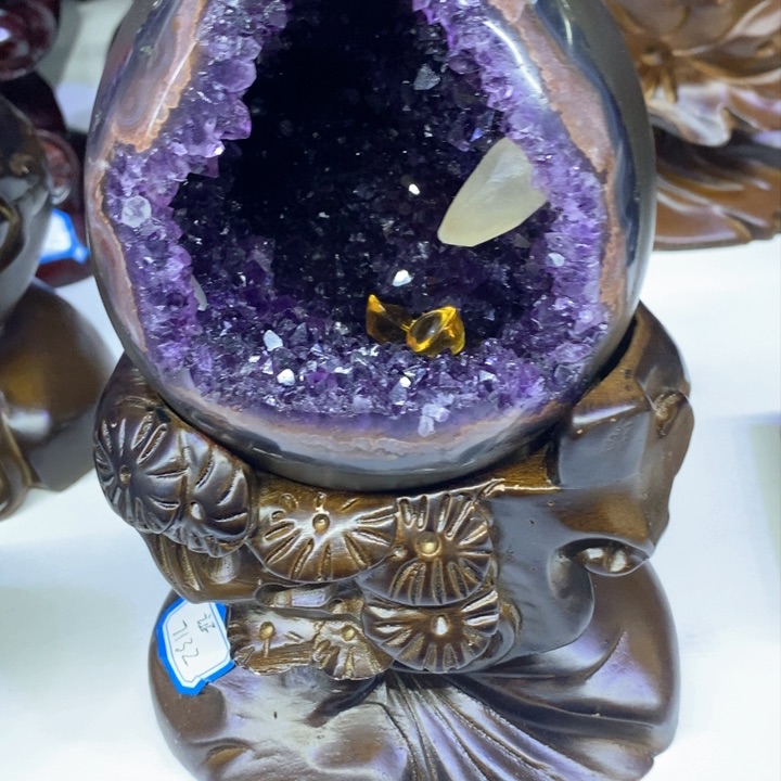 紫晶小葛恐龙蛋未镶嵌