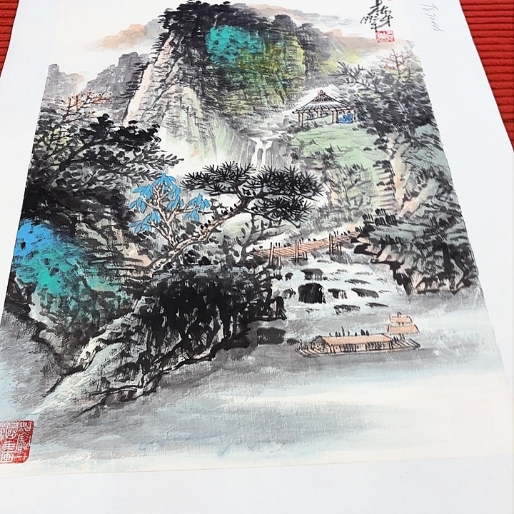 国画杜宝才老师国际原作