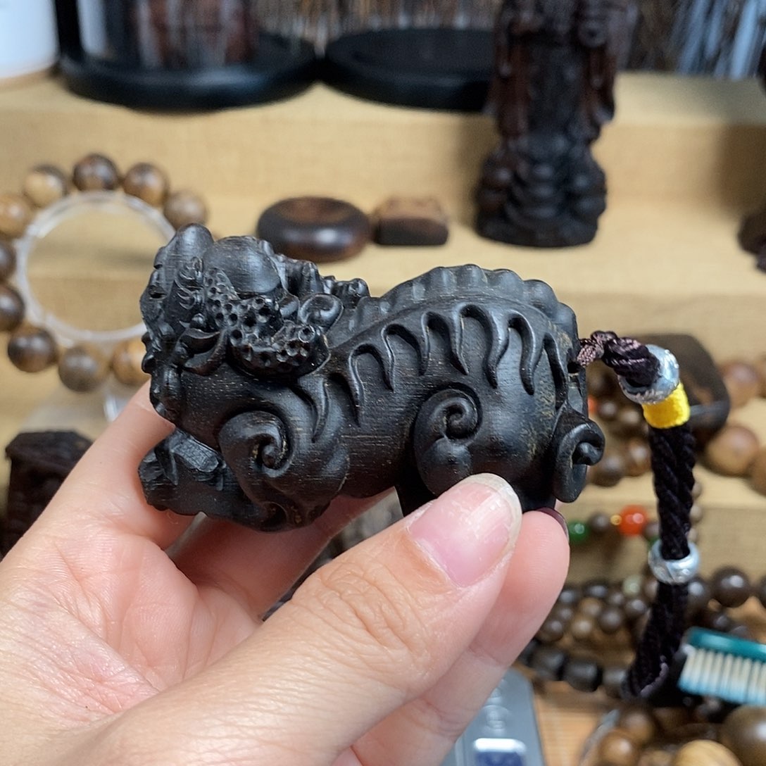 木笑**云越南紫棋摆件工艺品