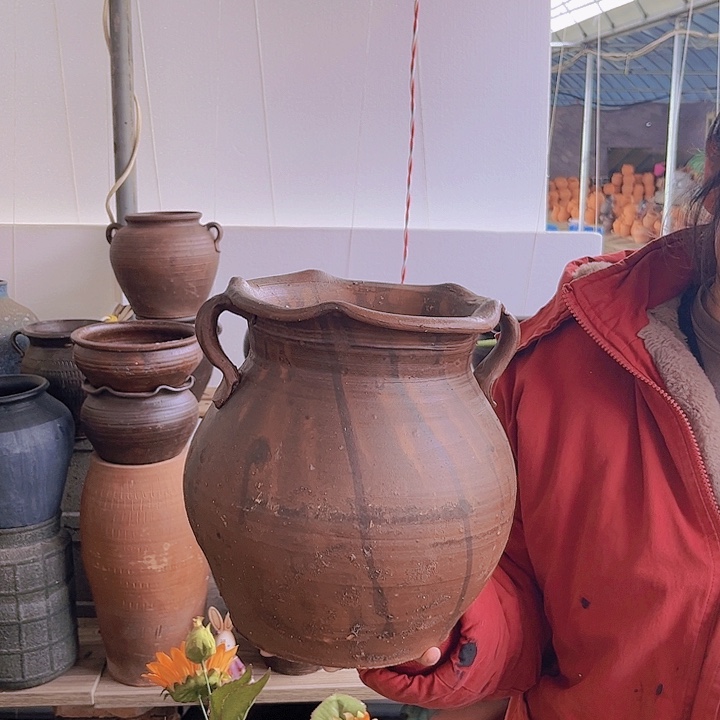 红陶23×18  双耳有孔  203