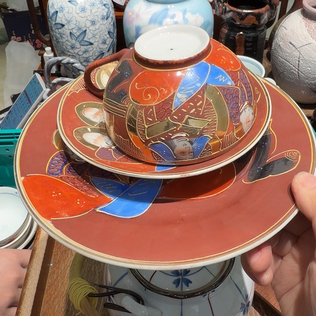 瓷片脱色磨损老货！