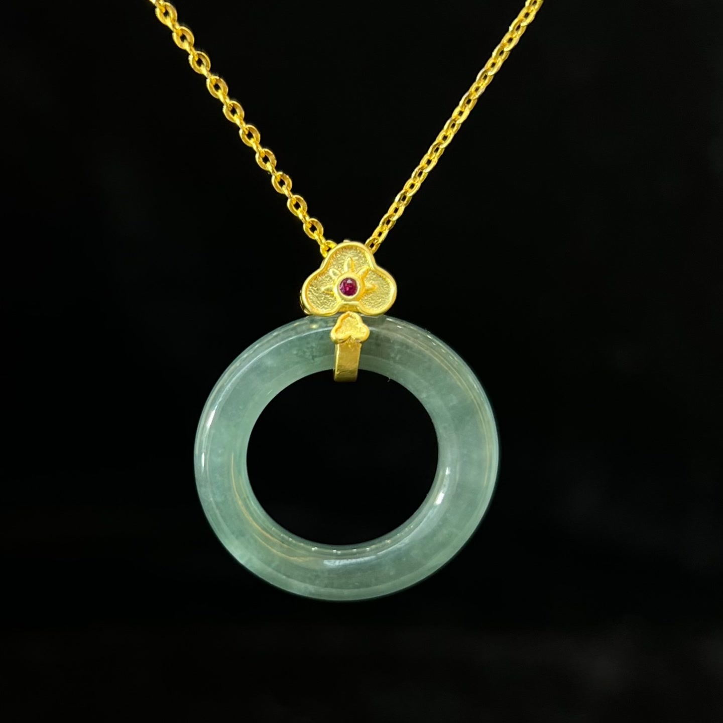 F679-设计款甜甜圈吊坠-赠礼盒-赠链