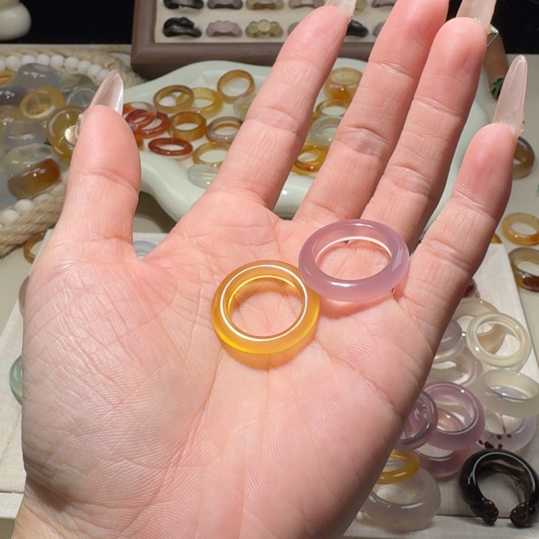 -***.玛瑙/玉髓未镶嵌戒圈