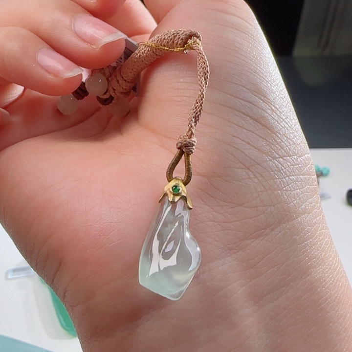 【闪购商品】定制翡翠18K金镶嵌橦