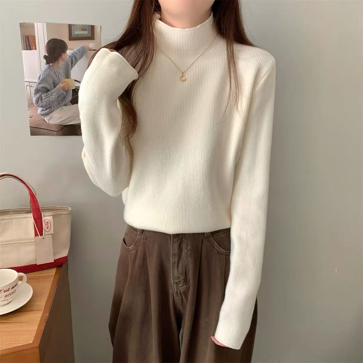 链条素版毛衣打底（链条以直播间为准）