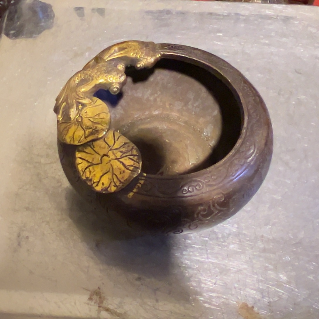 黄铜摆件，文房摆件