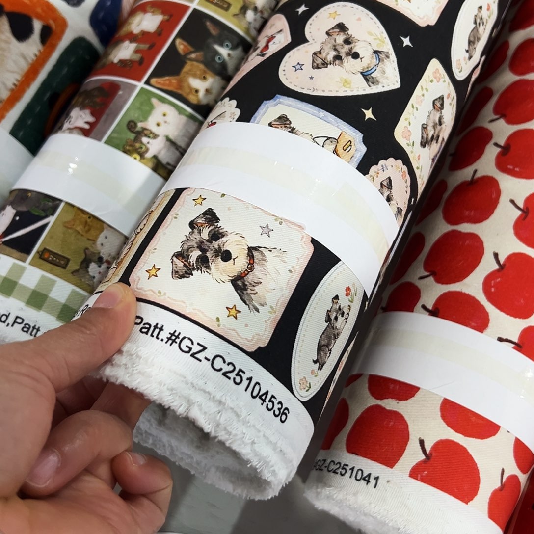 @***汪棉一米价纯棉7安帆布1.5米宽果子块