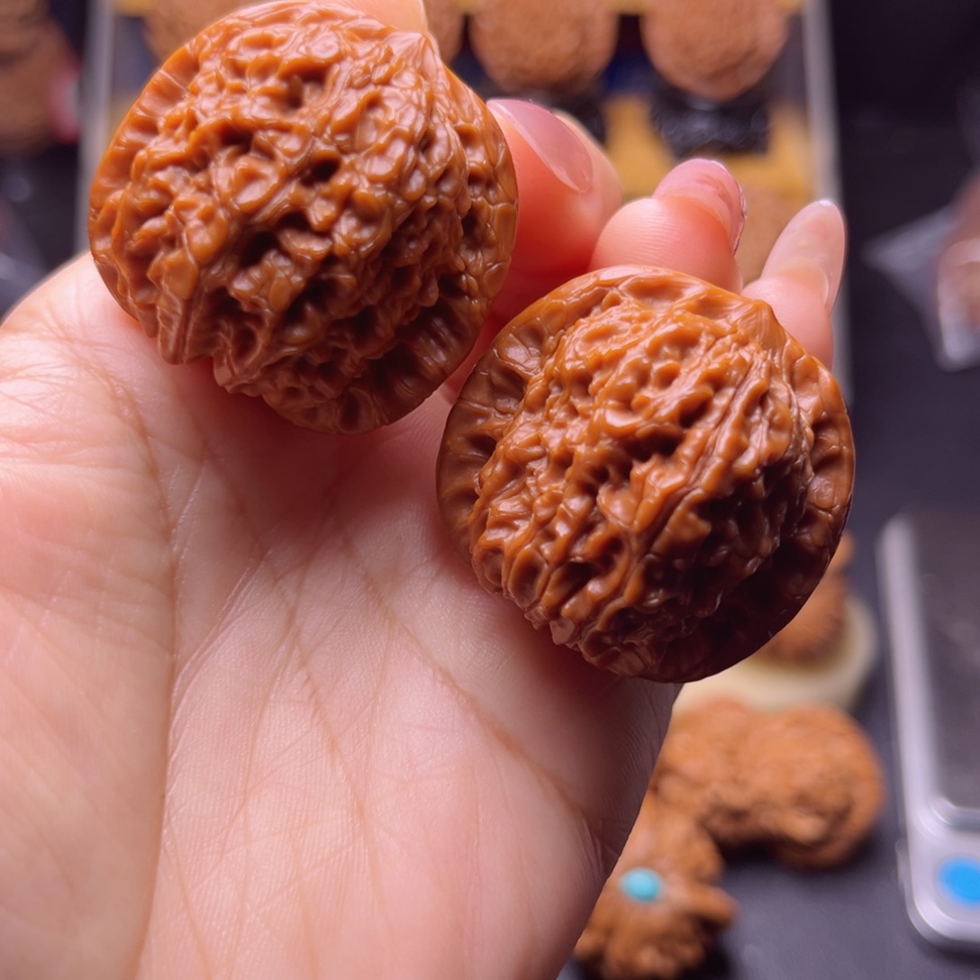 吊坠文玩核桃原庄血麒麟37尺