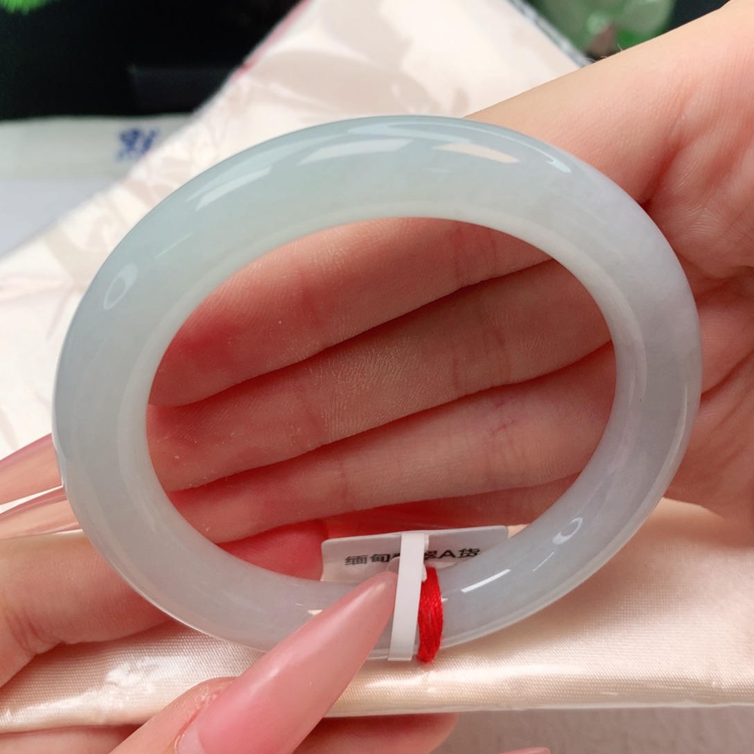 未镶嵌手镯翡翠圆条55