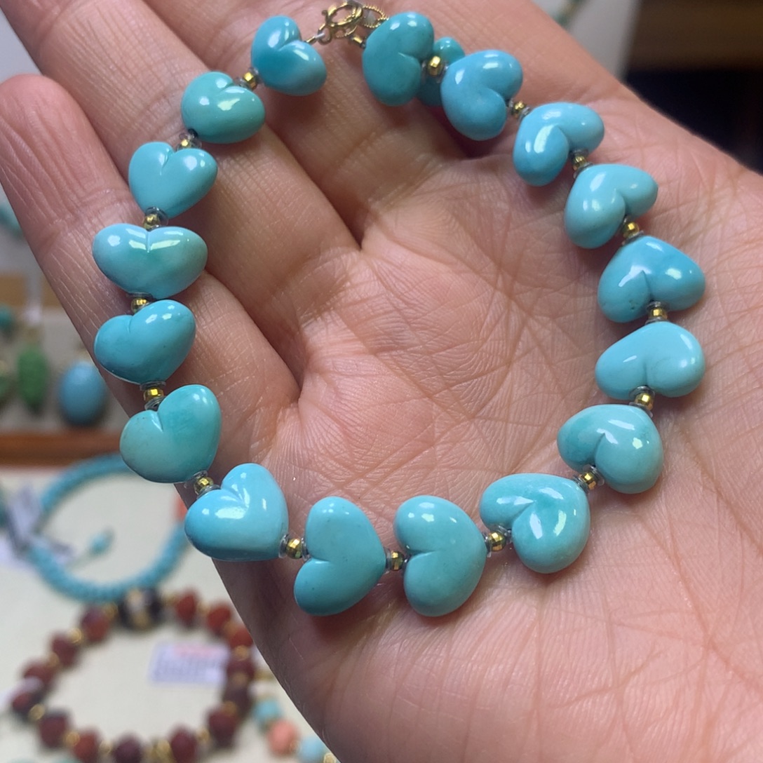 绿松石18K金镶嵌单圈