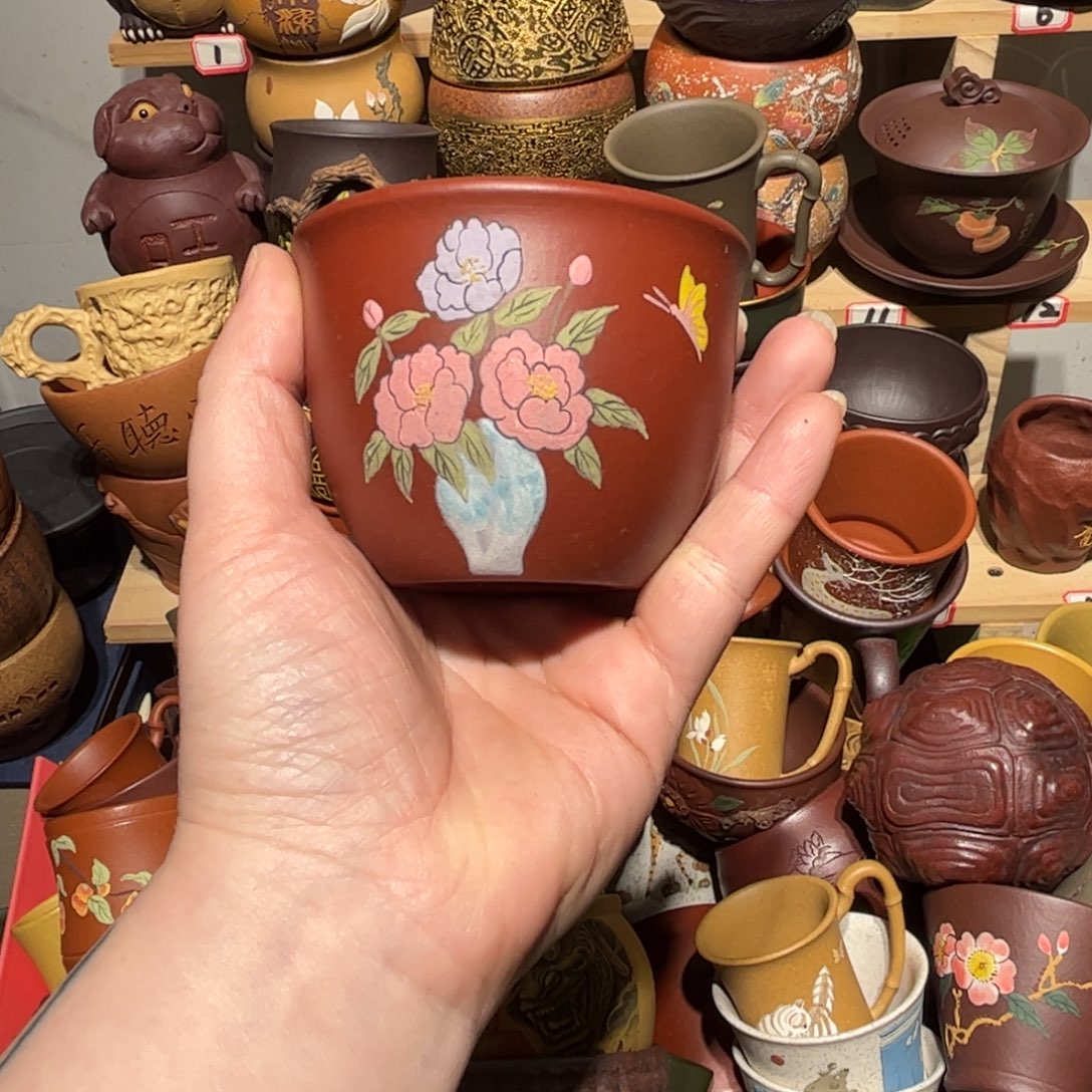 紫砂茶杯宜兴紫砂主人杯