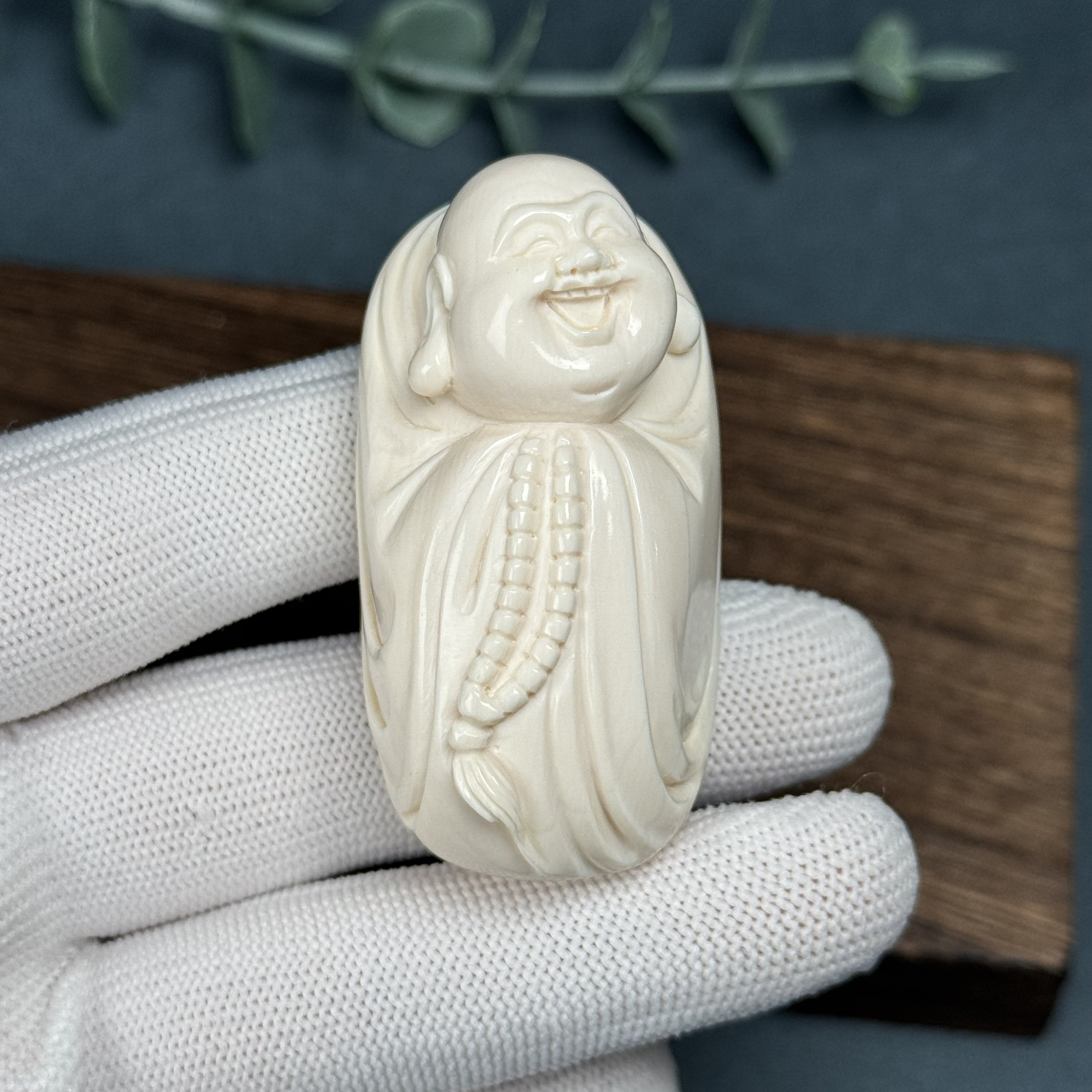 H35-72天然猛犸牙 弥勒28+*54+*23mm支持复检假一罚十