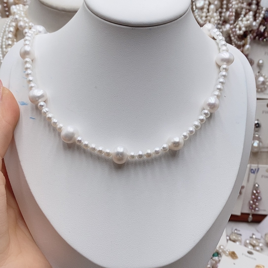 耳饰淡水珍珠银S925镶嵌