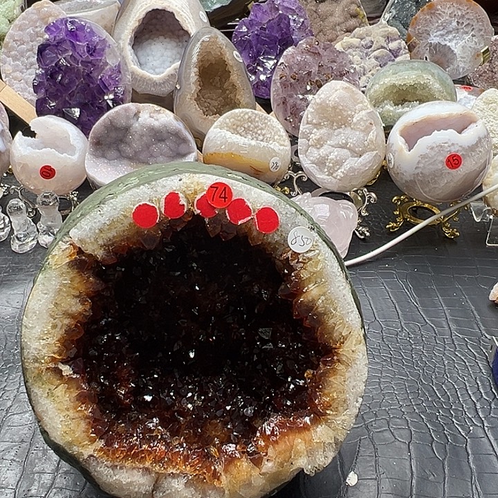 水晶未镶嵌珠宝半成品