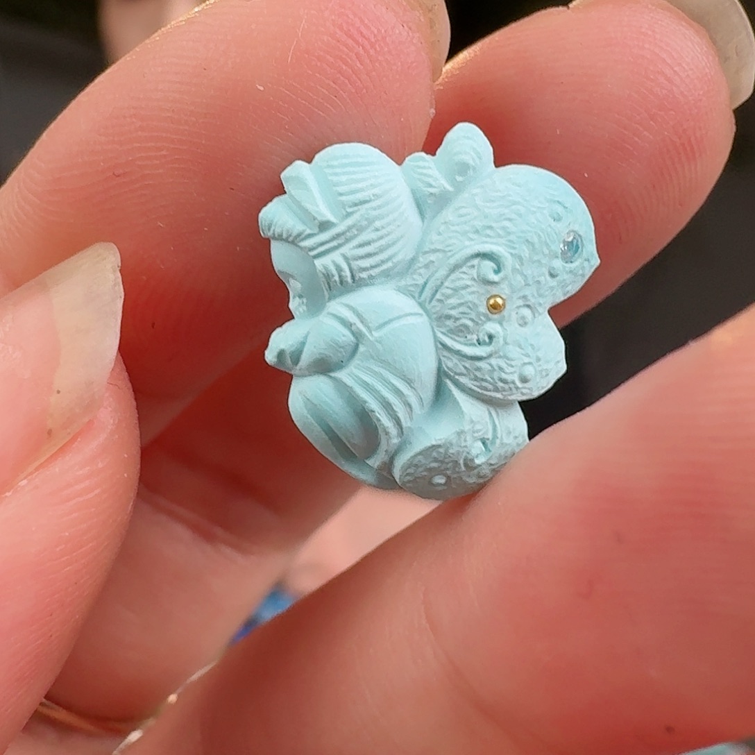 绿松石珠宝奇石未镶嵌