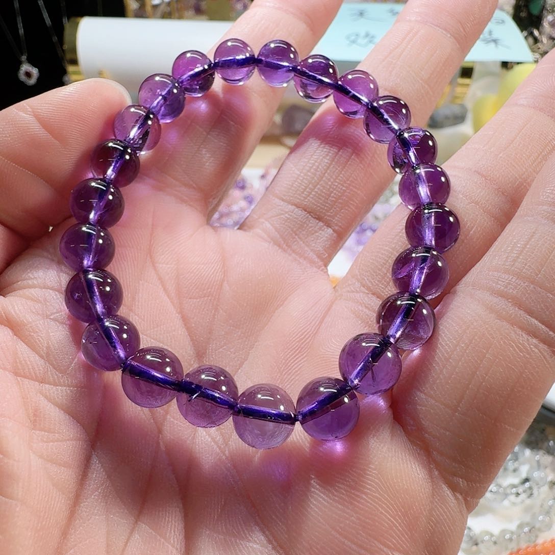 紫晶手链未镶嵌紫水晶