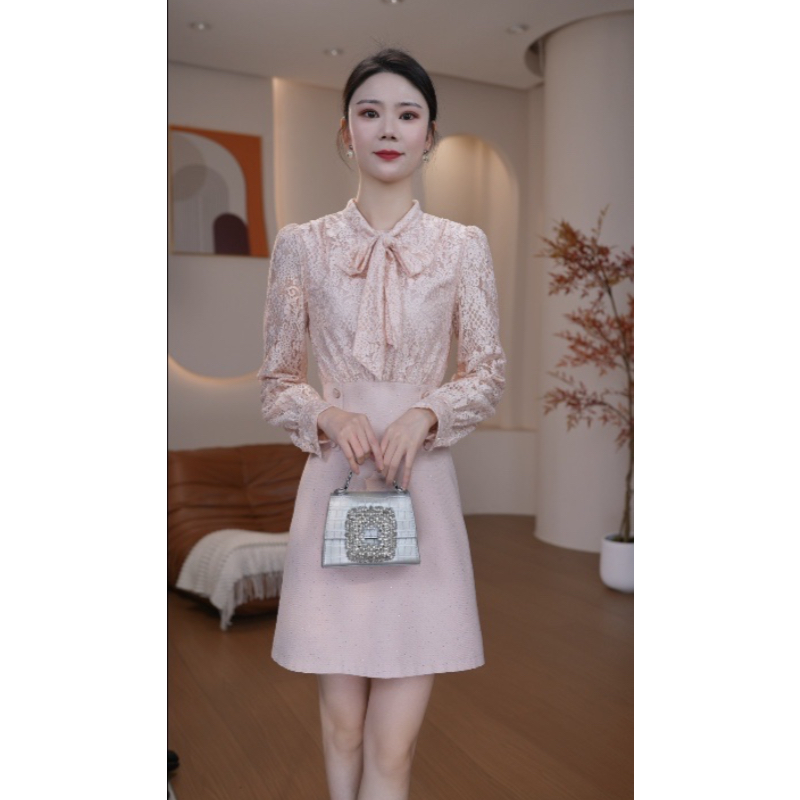 【语馨服饰】6847秋季新款气质收腰显瘦连衣裙