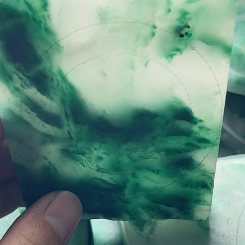 定制石英质玉一**缘非洲翠手镯定制
