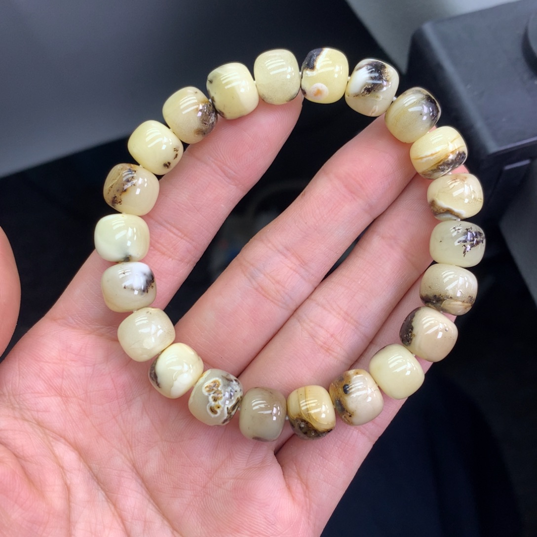 琥珀未镶嵌珠宝奇石10mm➕