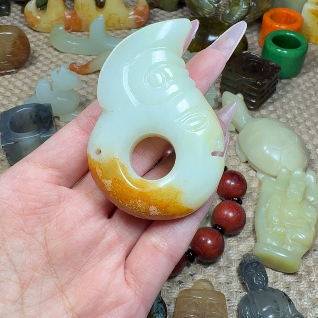白玉菩提吊坠挂件
