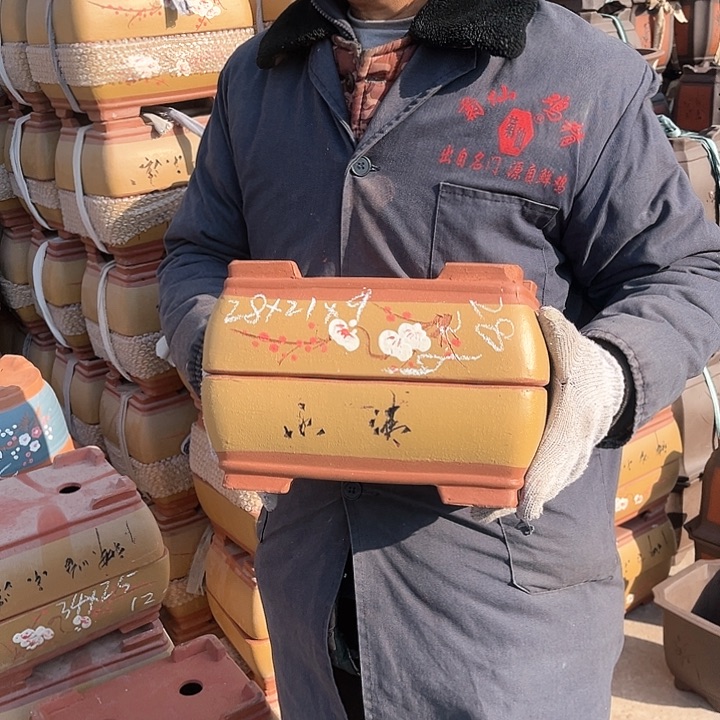 紫砂紫砂花盆也被