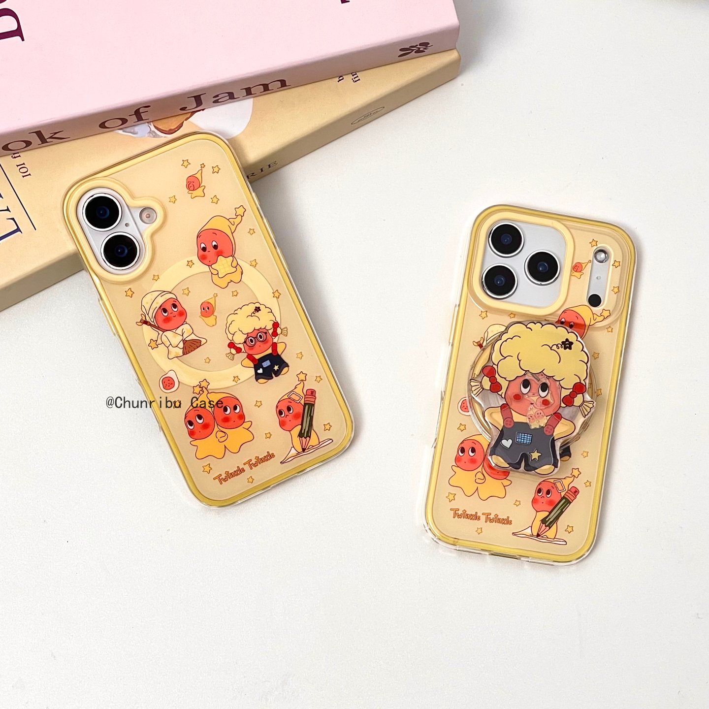 可爱卡通爆炸头星星人适用苹果17/16promax手机壳磁吸15/14/13