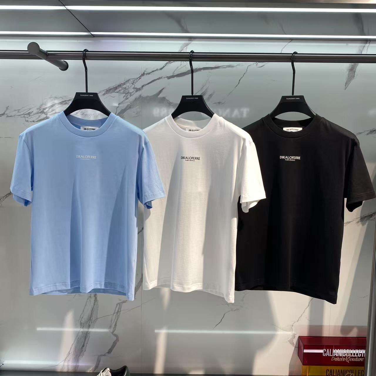 DIKALO FERRE/迪卡里奥 费雷T163春夏新款男士圆领短袖T恤